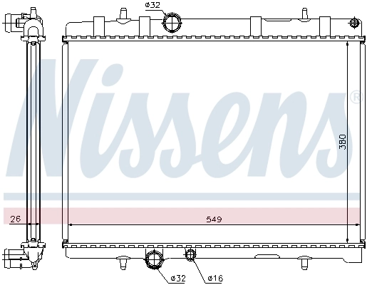 Радиатор 63608A Nissens