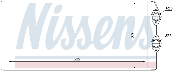 Радиатор отопителя Nissens 73629