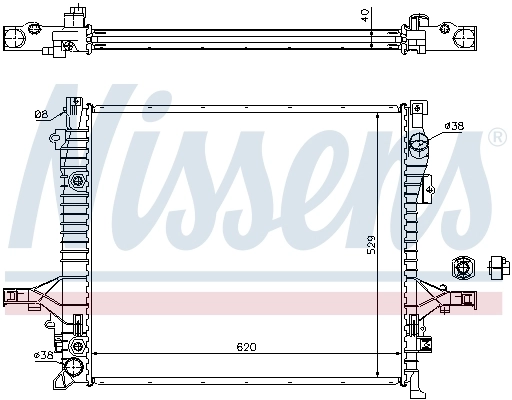 Радиатор охлаждения Nissens 65613A