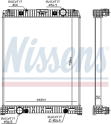 Радиатор охлаждения двигателя Mercedes A940500150364 цена, от 451.74 USD
