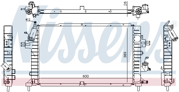 Радиатор 63029A Nissens