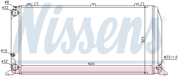 Радиатор 60488 Nissens