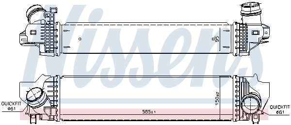 Radiador de intercooler MINI COUNTRYMAN F60