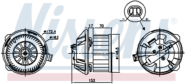 Вентилятор печки NIS87228 Nissens