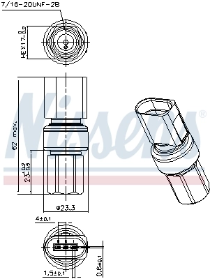 Датчик кондиционера Nissens 301098