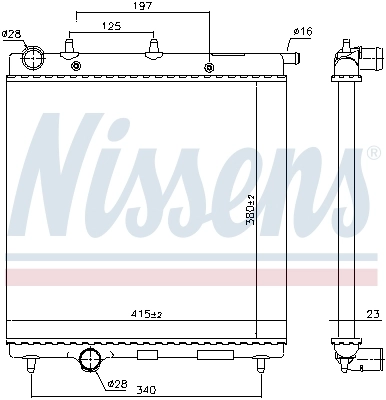 Радиатор 61277 Nissens