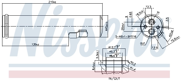 Осушитель кондиционера 95601 Nissens