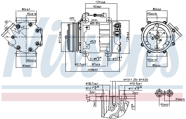 Насос кондиционера Nissens 89347