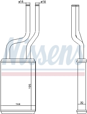 Радиатор отопителя Nissens 73457