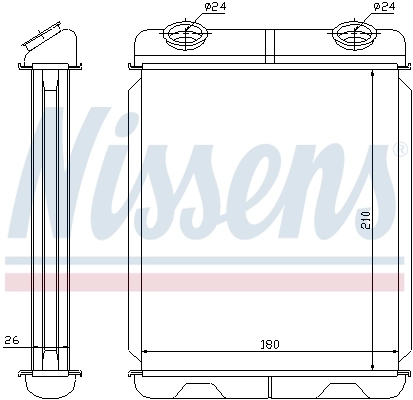 Радиатор отопителя Nissens 73341