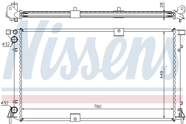 Радиатор 63818A Nissens