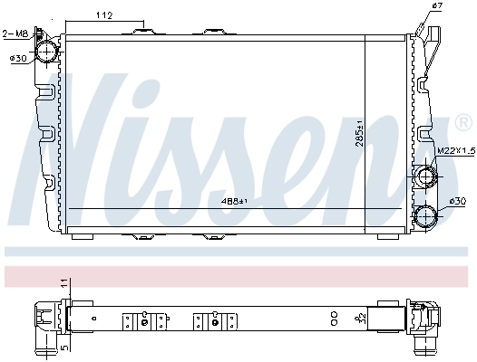 Радиатор 64010 Nissens