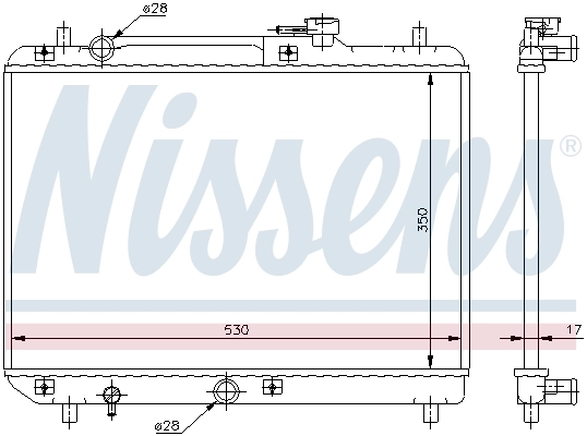 Радиатор 64177 Nissens