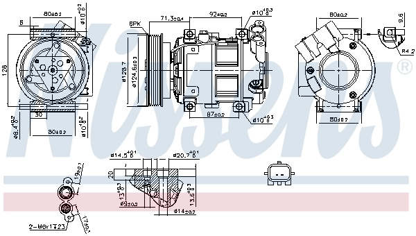 Насос кондиционера Nissens 890742