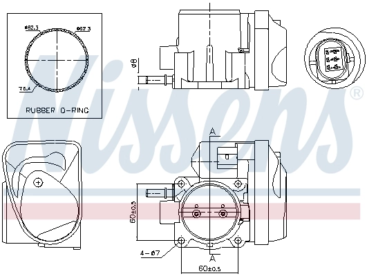 Заслонка воздушная Nissens 955005