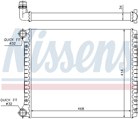 Радиатор охлаждения Nissens 60426