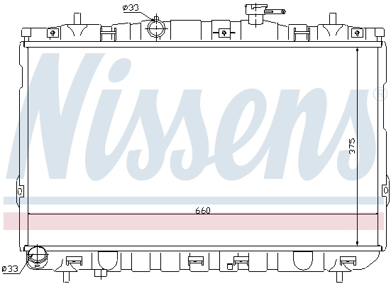 Радиатор 67494 Nissens