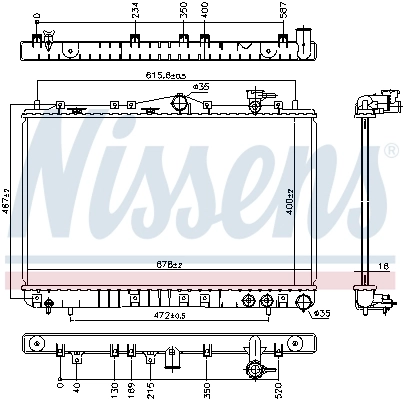 Радиатор 67006 Nissens