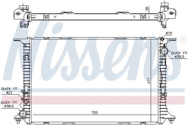 Радиатор 60359 Nissens