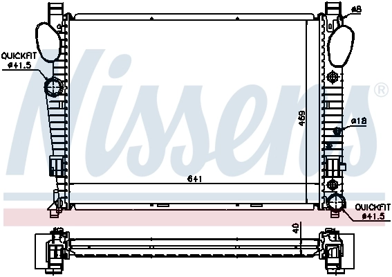 Радиатор охлаждения Nissens 62547A