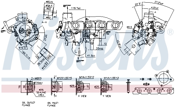 Турбонагнетатель Borg-Warner 53037100526 цена, от 342.06 USD