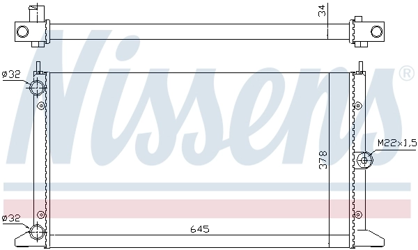 Радиатор 67305 Nissens