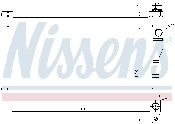 Радиатор 63881 Nissens