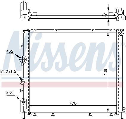 Радиатор 63854A Nissens