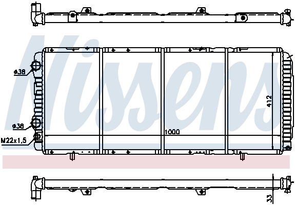 Радиатор 61393 Nissens