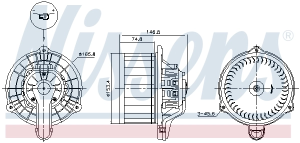 Моторчик печки Nissens 87564