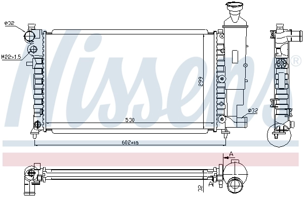 Радиатор охлаждения Nissens 61347