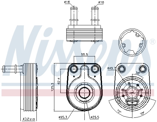 90795 Nissens Радиатор АКПП