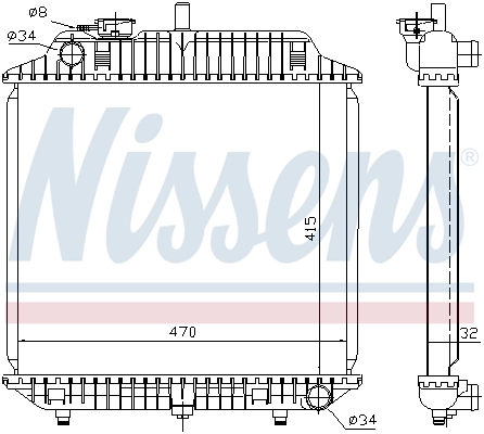 Радиатор 62516 Nissens