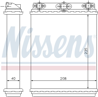 Радиатор отопителя Nissens 72016