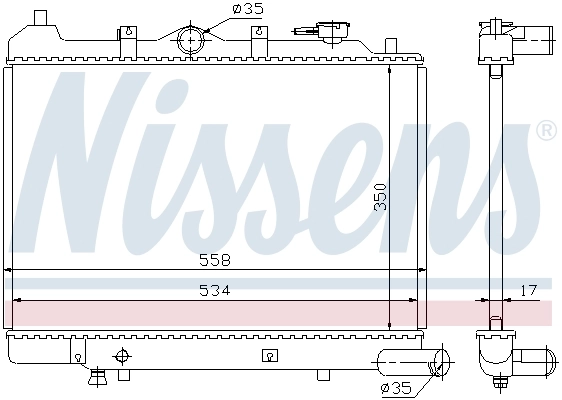 Радиатор 62442 Nissens