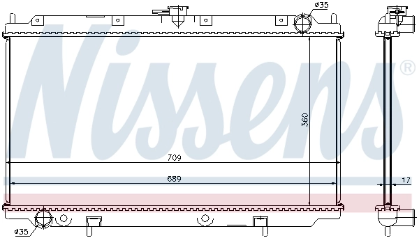Радиатор охлаждения Nissens 62927A