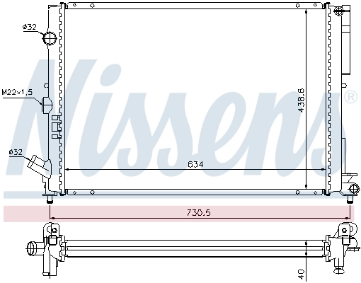 Радиатор охлаждения двигателя Renault (RVI) 6025310088 цена, от 81.14 USD