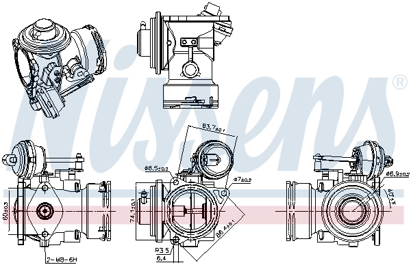 98346 Nissens Клапан рециркуляции отработавших газов EGR