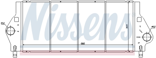 Radiador de intercooler Renault Laguna 1 B56, 556