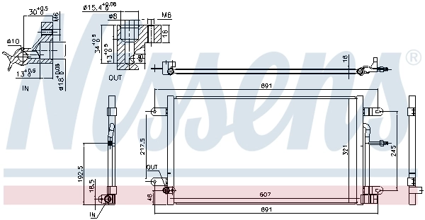 Радиатор охлаждения кондиционера Nissens 940694