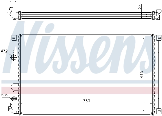 Радиатор 63761 Nissens