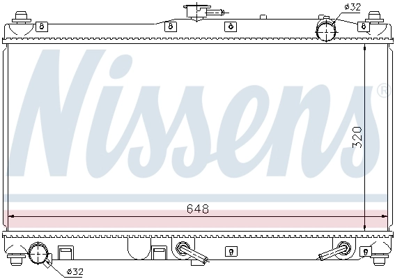 Радиатор охлаждения Nissens 62467
