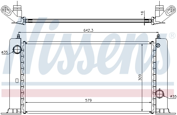 Радиатор охлаждения Nissens 61883A