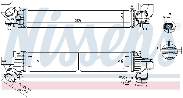 Интеркулер NIS961269 Nissens