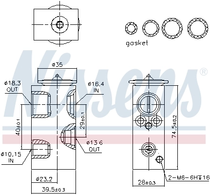 Клапан TRV, кондиционера Nissens 999351