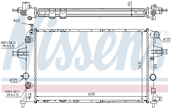 Радиатор 63003A Nissens