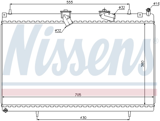 Радиатор охлаждения Nissens 63619