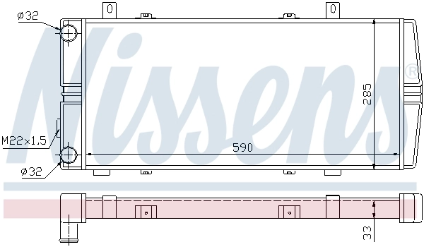 Радиатор 64102 Nissens