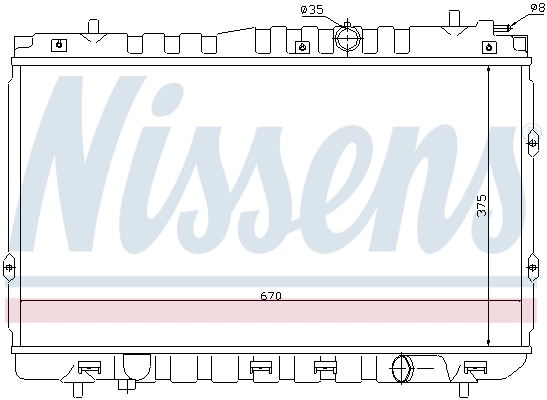 Радиатор 66680 Nissens