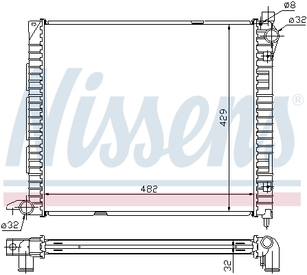 Радиатор 64300A Nissens